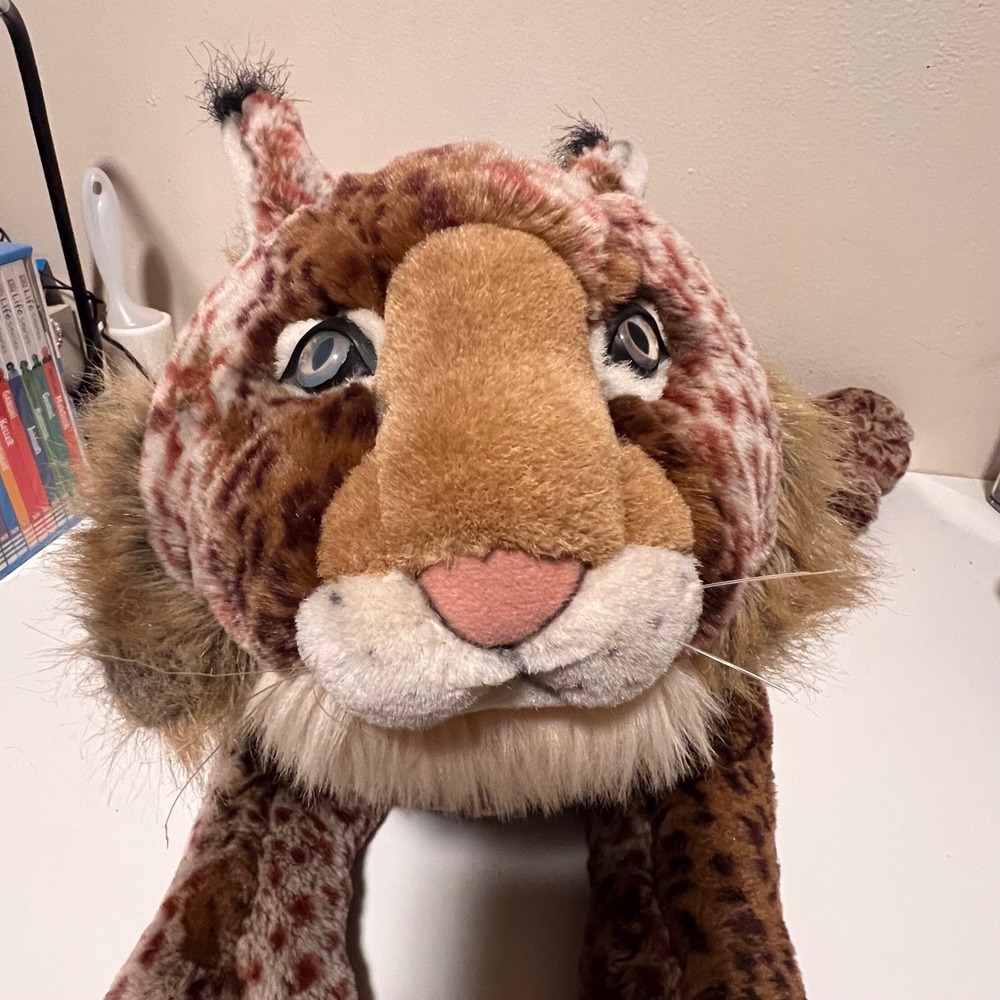 Lynx Large Spotted Plush Stuffed Animal Brown Tan Realistic Excellent Wild